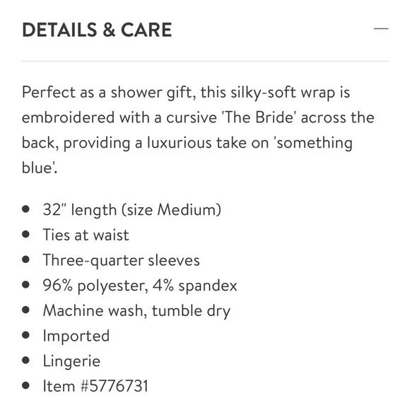 Nordstrom Bride Robe - Picture 4 of 4